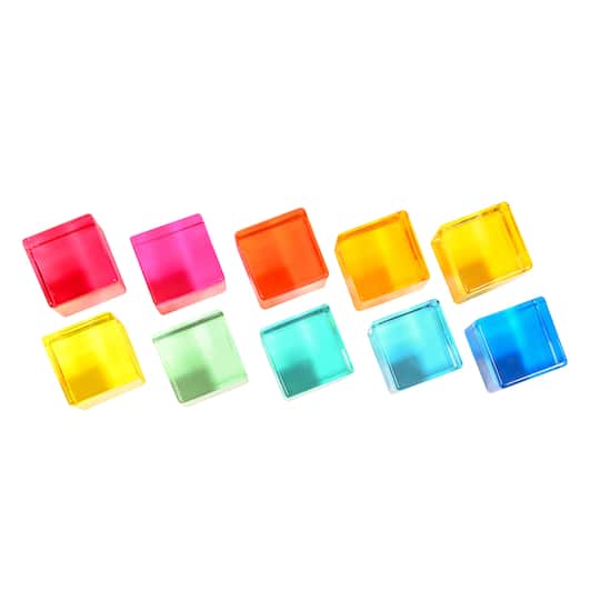 TickiT® 1" Translucent Gem Cubes Set